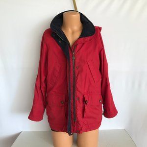 Men's Unisex Red Pacific Trail Parka Hooded Rain Coat Winter Utility Jacket Sz S